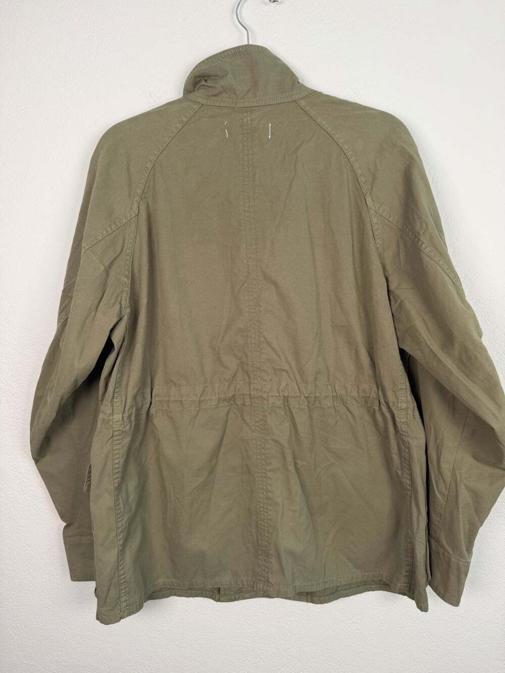 Rag And Bone Mazie Cotton-gabardine Jacket Size Large Olive Green Utility Coat - Picture 11 of 16